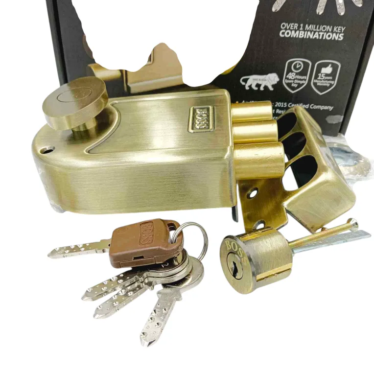 Boss maindoor lock three deadbolt 9952AB 1ck Antique finish 15 years warrenty tribolt(1052)