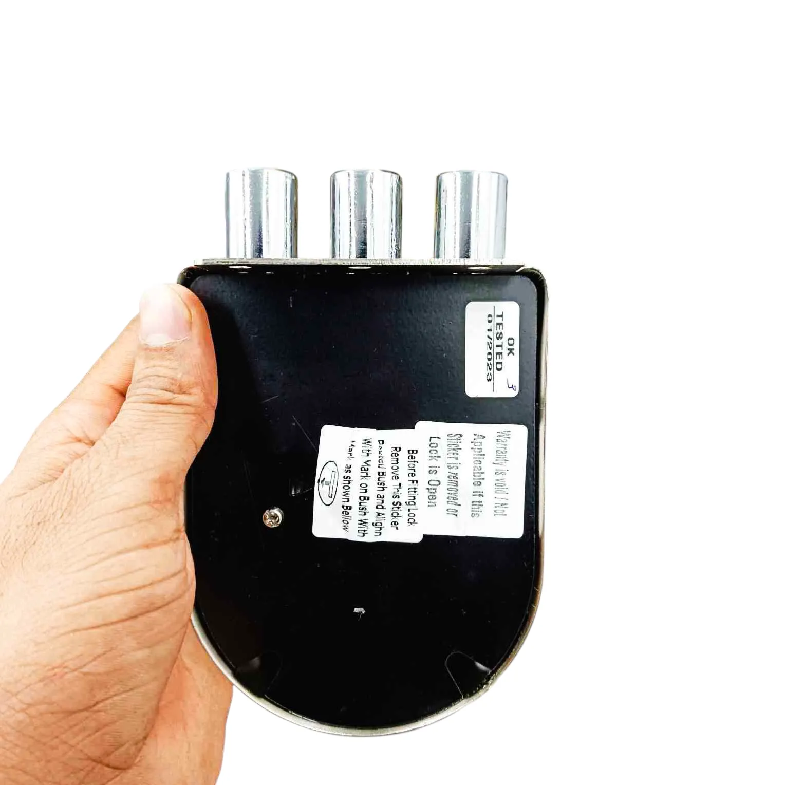 Boss maindoor lock three deadbolt 9953ss 1ck steel finish15 years warrenty tribolt(1053)