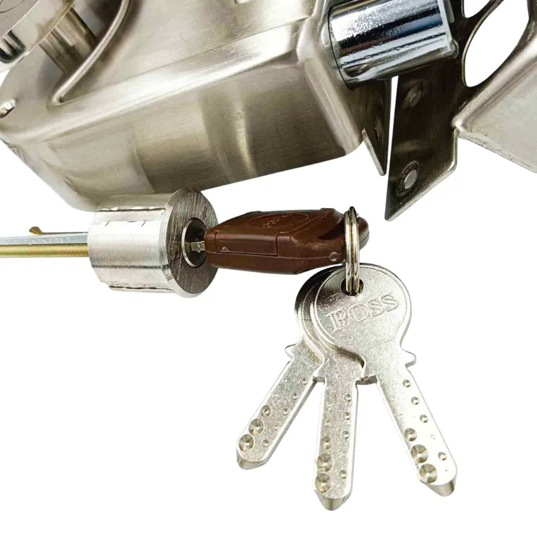 Boss maindoor lock three deadbolt 9953ss 1ck steel finish15 years warrenty tribolt(1053)