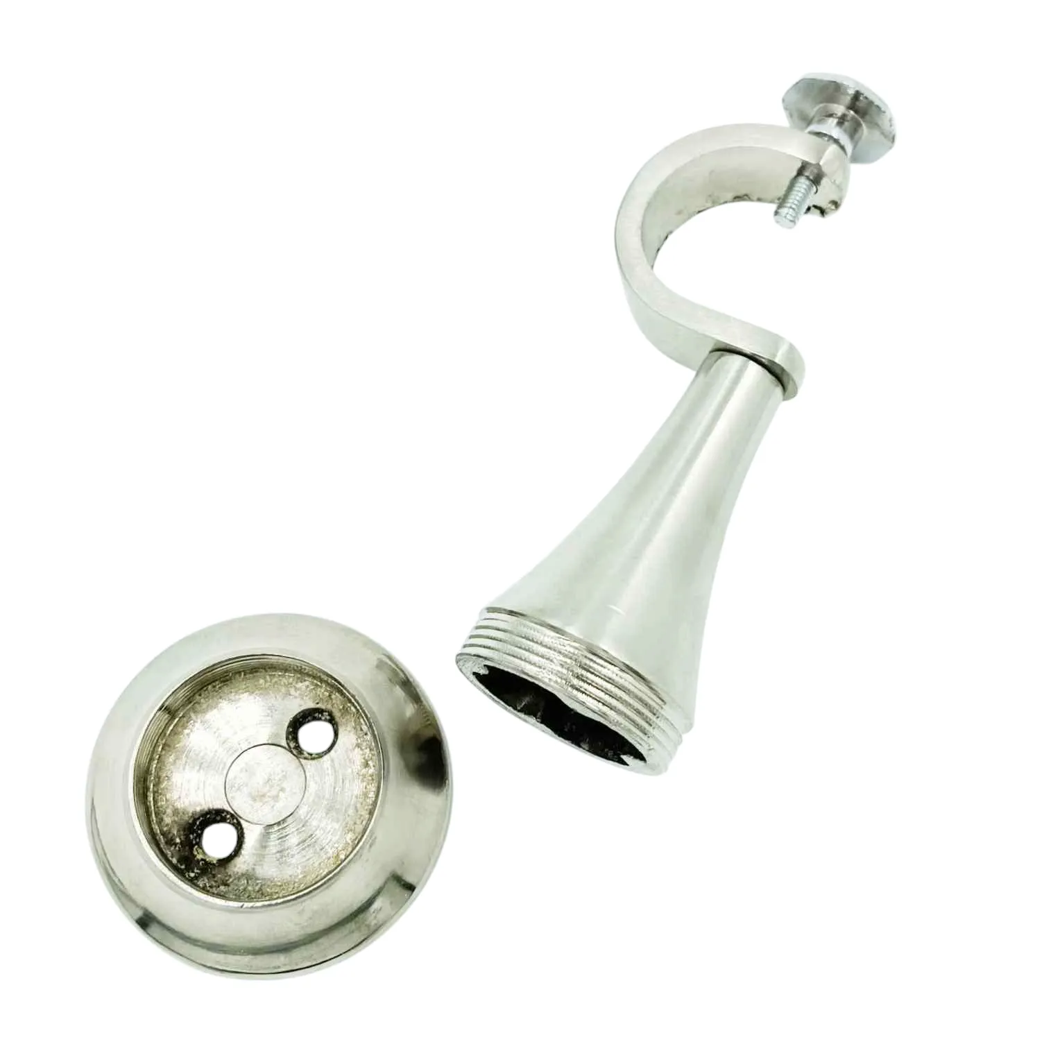 Center and side support for curtain bracket 4"concealed type hevavy for 1" pipe (pack of 1pc)(1055)