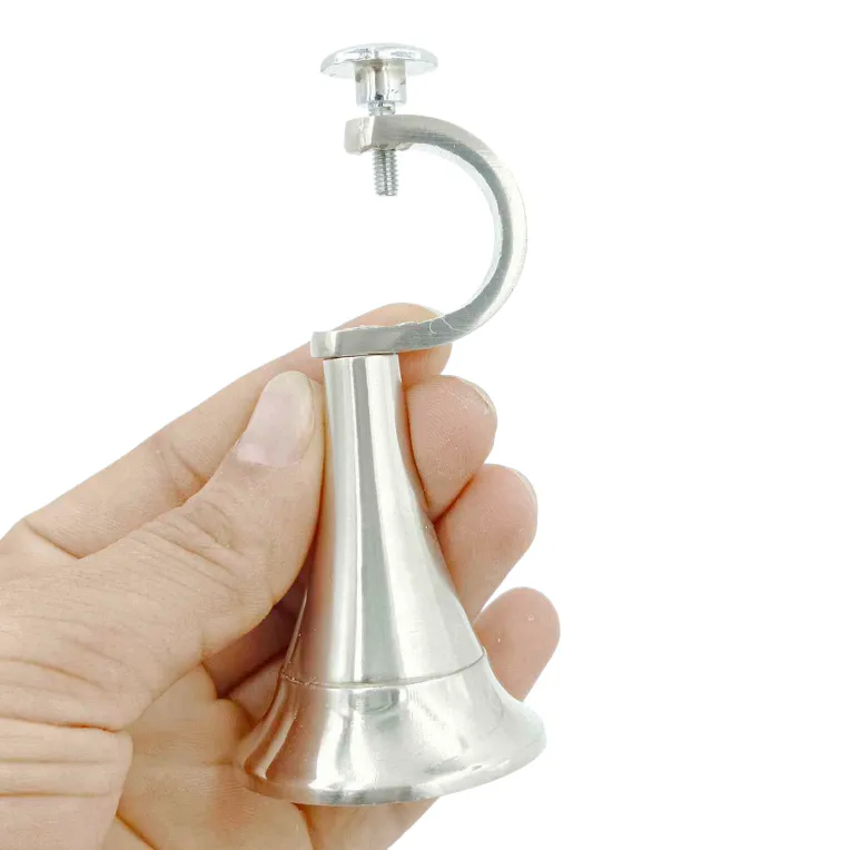 Center and side support for curtain bracket 4"concealed type hevavy for 1" pipe (pack of 1pc)(1055)