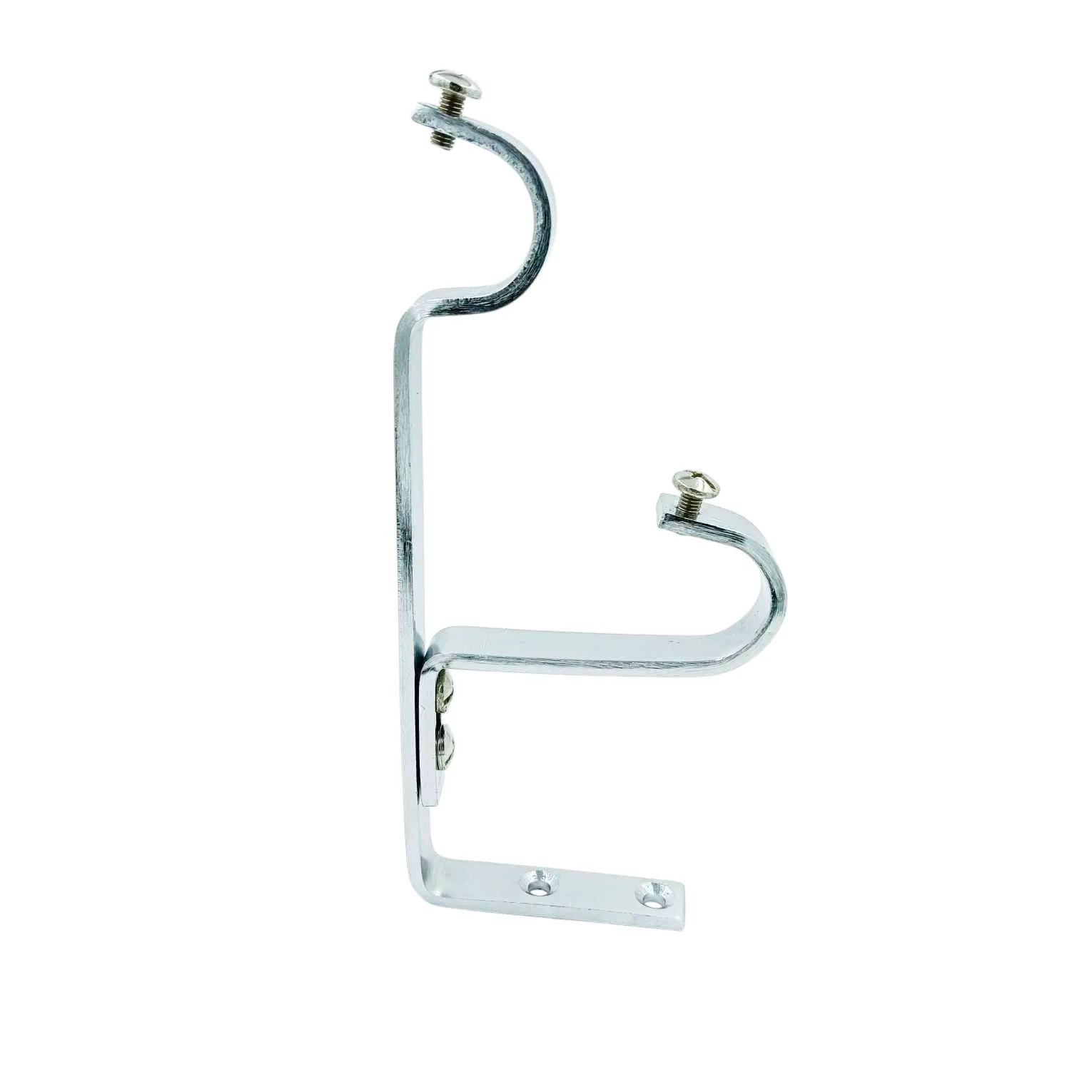 Steel heavy double Center and side support for curtain bracket  for 1" pipe (1060)