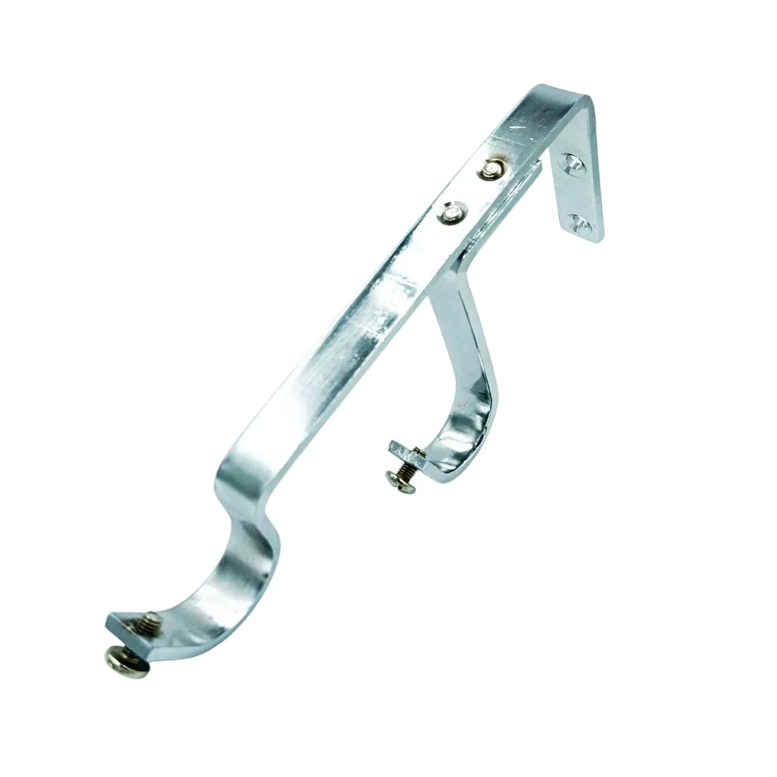 Steel heavy double Center and side support for curtain bracket  for 1" pipe (1060)