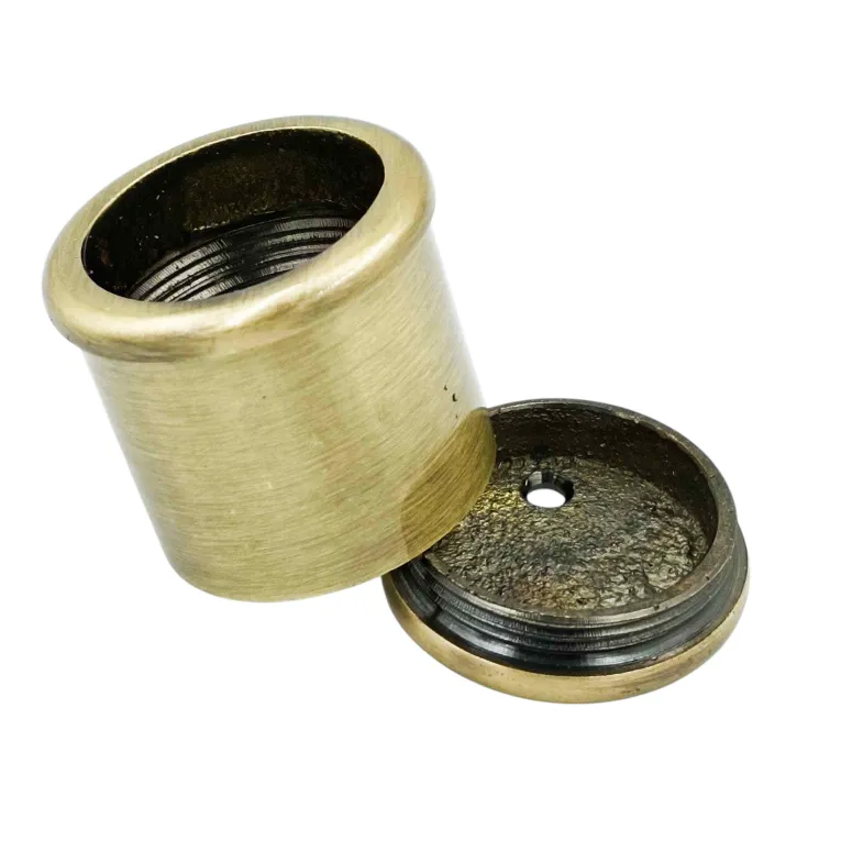 Brass Antique heavy counsiled straight to wall fittings for curtain 1"pipe (1066)