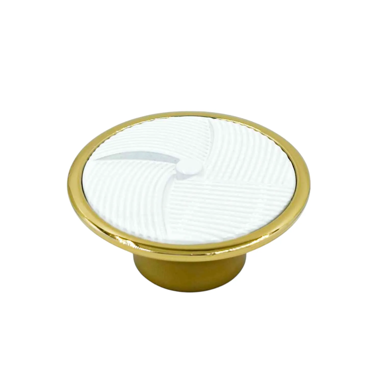 Fancy Drawer knob round 2 inch DK207 Antique/gold,Black,Gold/white finish (1079)