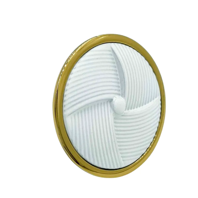 Fancy Drawer knob round 2 inch DK207 Antique/gold,Black,Gold/white finish (1079)