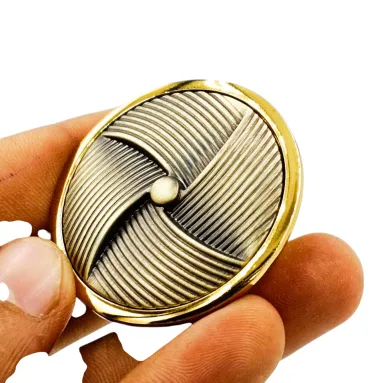 Fancy Drawer knob round 2 inch DK207 Antique/gold,Black,Gold/white finish (1079)