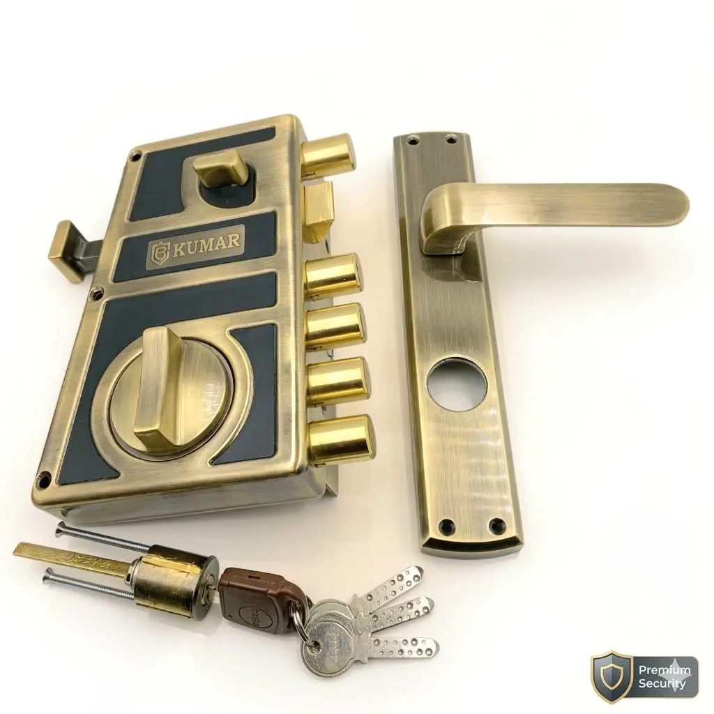 Boss Maindoor Lock With Mortise Handle Ultra Titan Bolt Antique Finish UTLH7511AB(left) and UTRH7511AB(right) 15 years warrenty (1034)