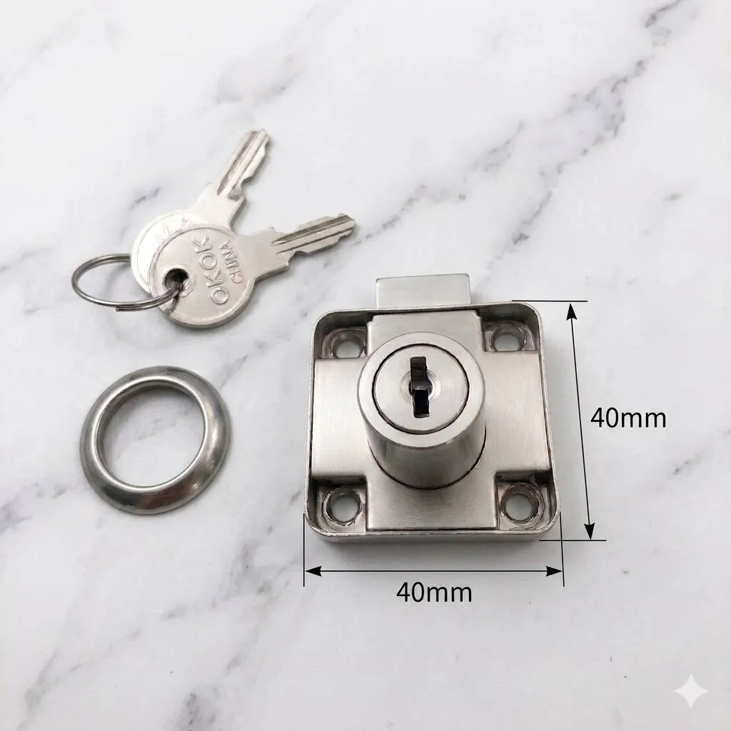 Drawer lock cabinet lock Multipurpose lock furniture lock regular small 40mm*40mm economic (1897)