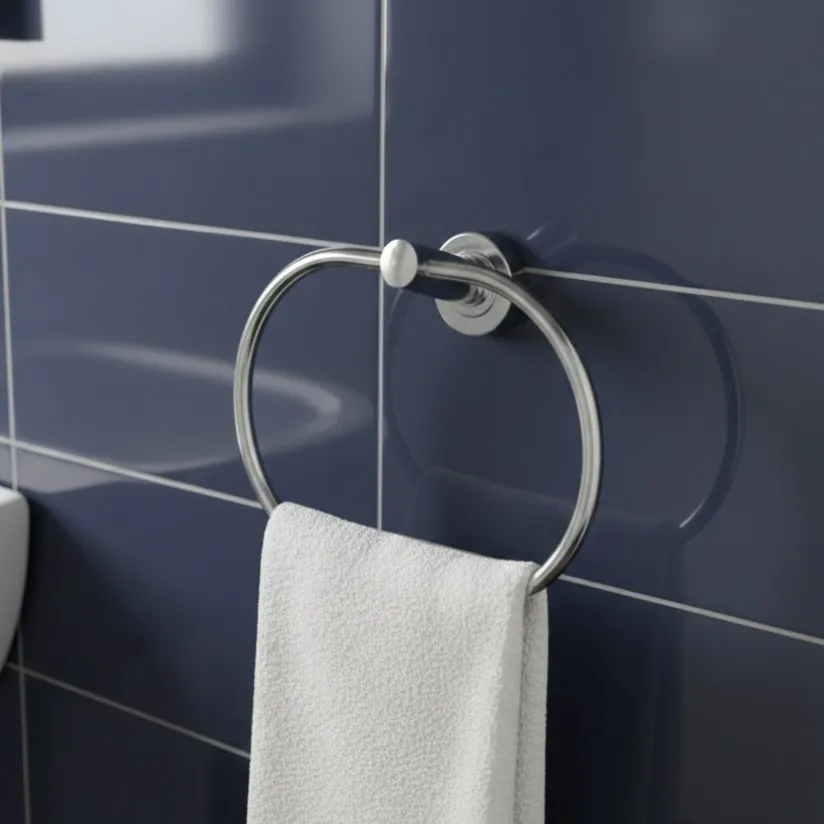 Towel Ring Oval Shape Stainless steel 6mm Solid Rod Heavy Towel Hanger (3046)