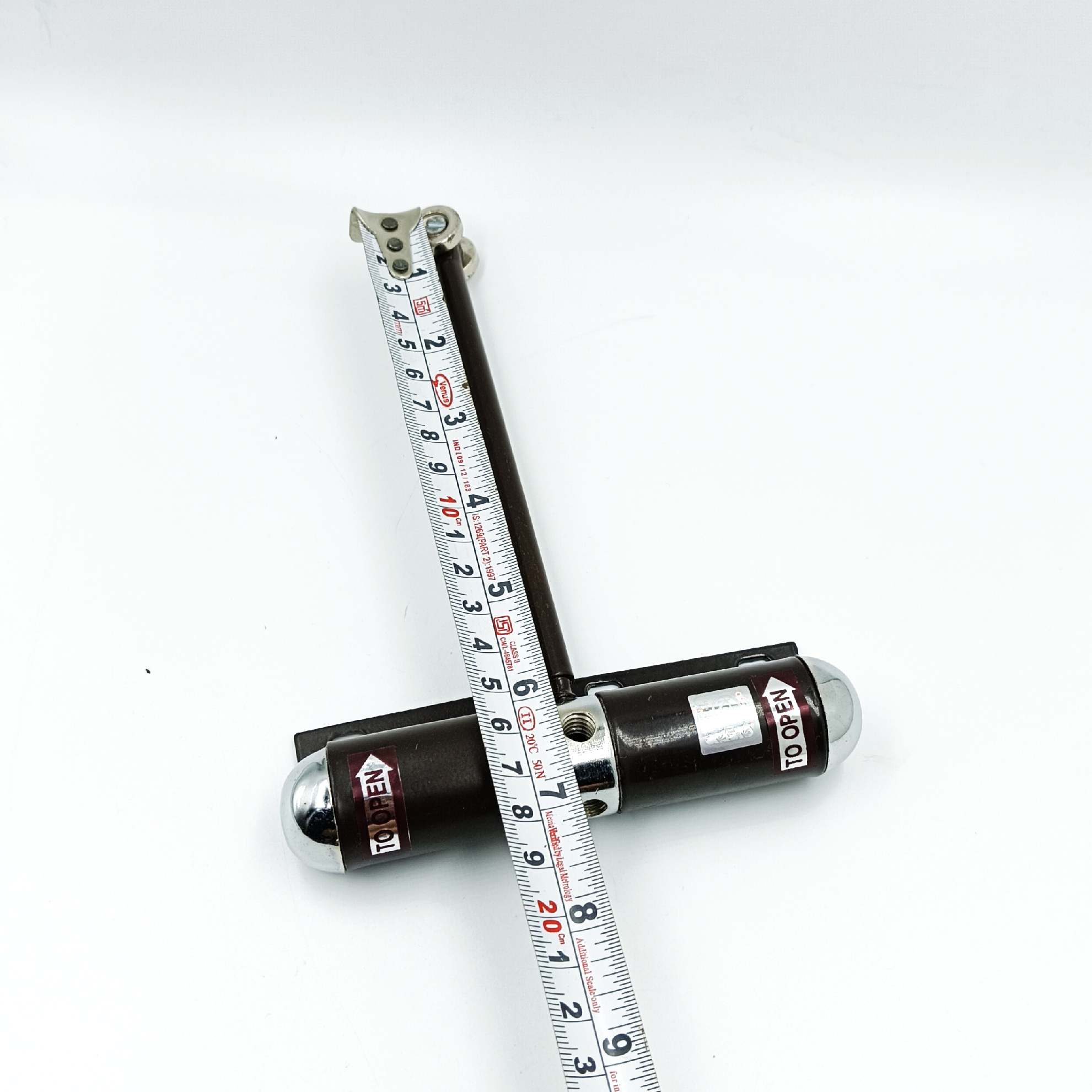 Center Capsule door closer brown iron body for small or light doors (1626)