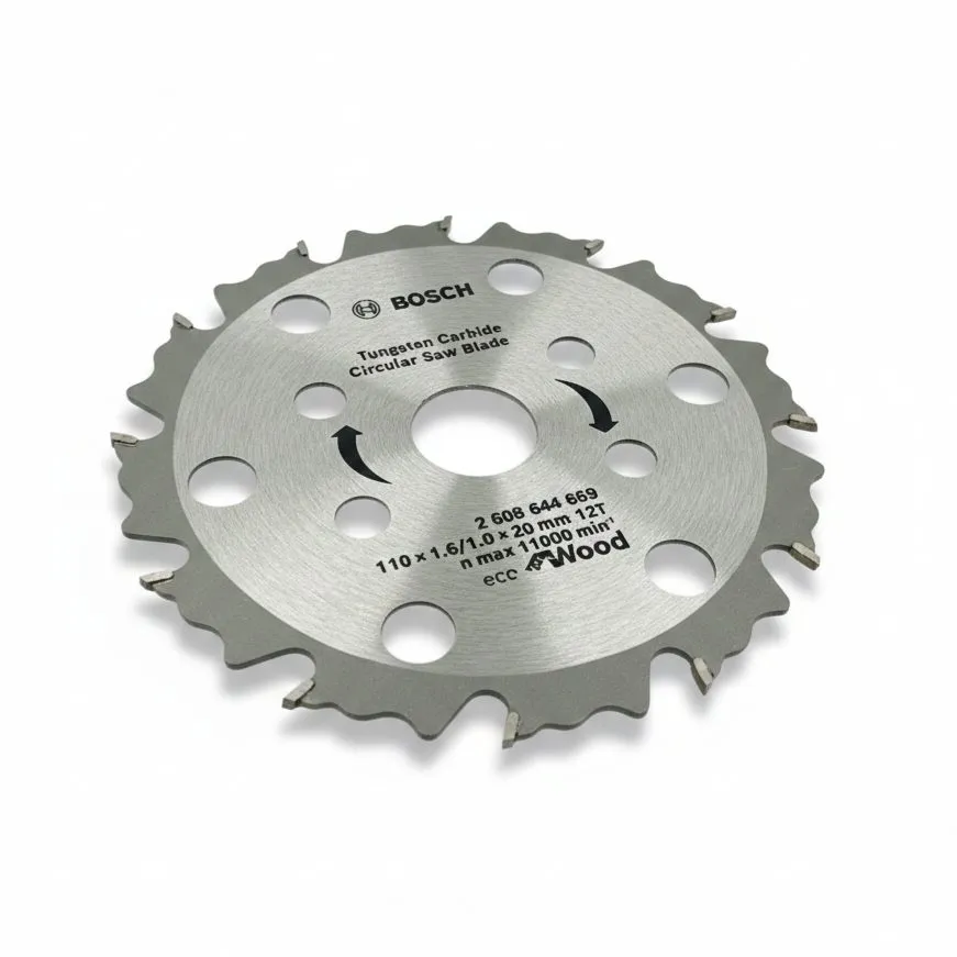 Bosch Circular Saw Blade 110mm (4") 12 Teeth - Wood Cutting (1121)
