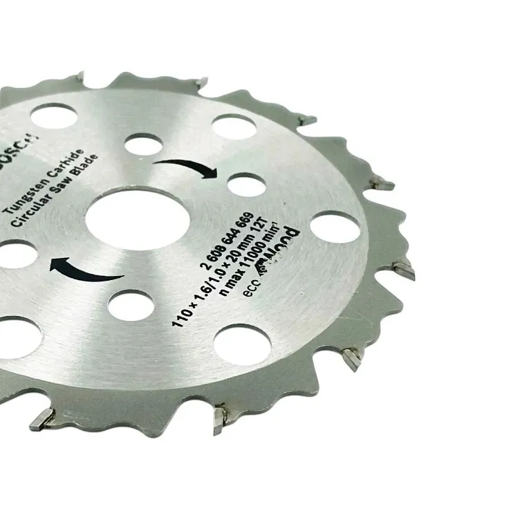 Bosch Circular Saw Blade 110mm (4") 12 Teeth - Wood Cutting (1121)