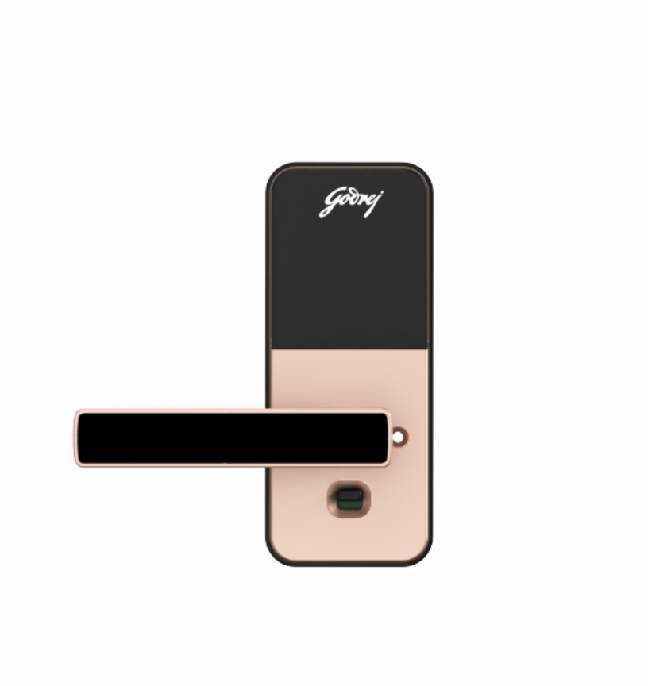 Godrej Digital mortise door lock CATUS TOUCH PRO 3 years warrenty 4206-rose gold finish access by fingerprint,pin code,key,password(1532)