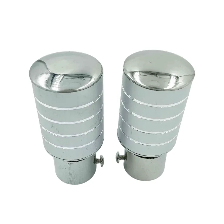 Steel Curtain Bracket Silver Finish 4 Line (Pack of 2pc ) End Ball (3049)