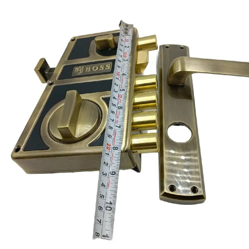 Boss Maindoor Lock With Mortise Handle Ultra Titan Bolt Antique Finish UTLH7511AB(left) and UTRH7511AB(right) 15 years warrenty (1034)