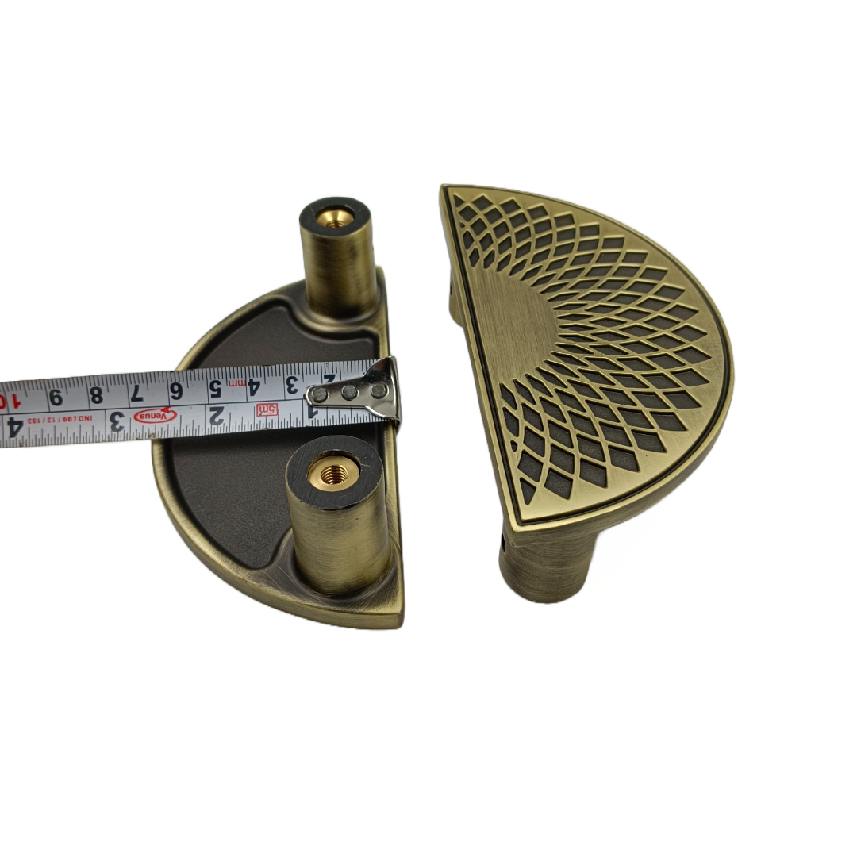 Drawer Wardrobe handle Antique finish D type half round 96mm,160mm,224mm (set of 2pcs)1068 (1773)