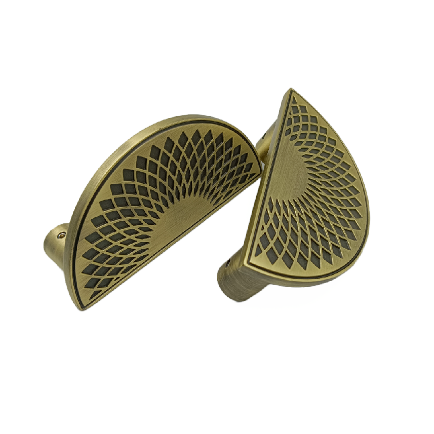 Drawer Wardrobe handle Antique finish D type half round 96mm,160mm,224mm (set of 2pcs)1068 (1773)