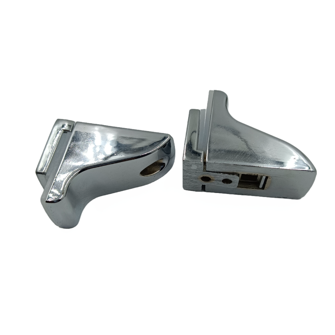 Glass Shelf Bracket Wall Mount concealed heavy crome set of 2pcs (1846)