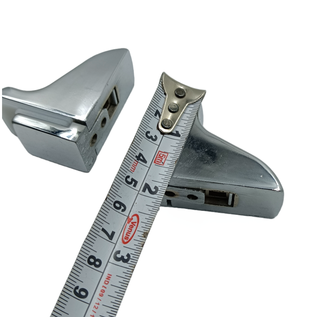 Glass Shelf Bracket Wall Mount concealed heavy crome set of 2pcs (1846)