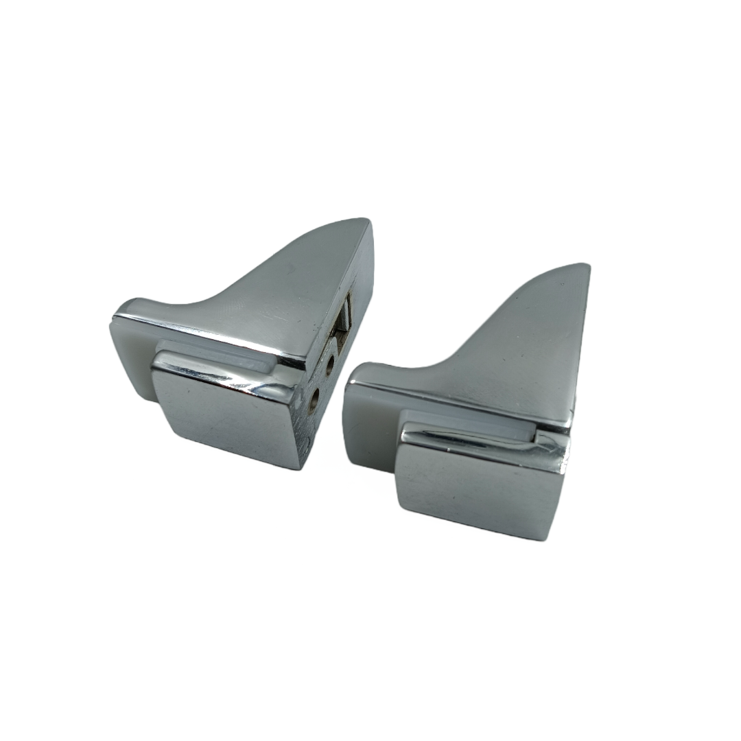 Glass Shelf Bracket Wall Mount concealed heavy crome set of 2pcs (1846)