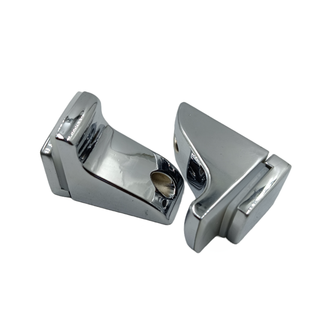 Glass Shelf Bracket Wall Mount concealed heavy crome set of 2pcs (1846)