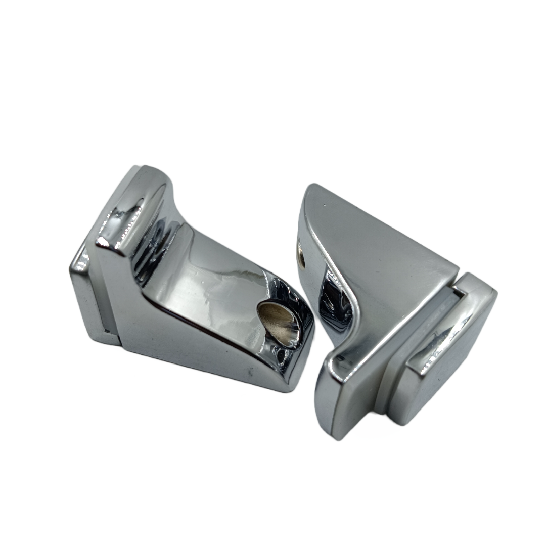 Glass Shelf Bracket Wall Mount concealed heavy crome set of 2pcs (1846)