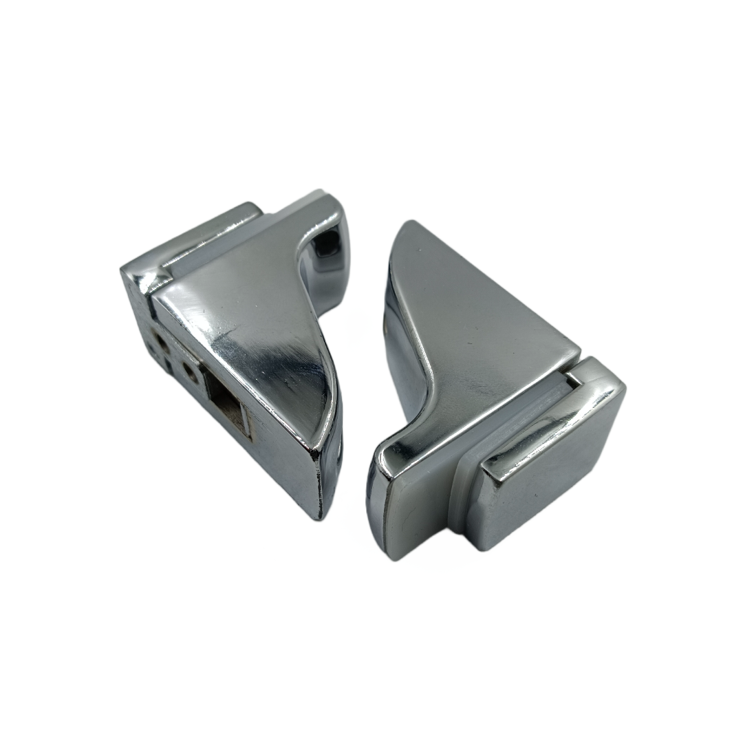 Glass Shelf Bracket Wall Mount concealed heavy crome set of 2pcs (1846)
