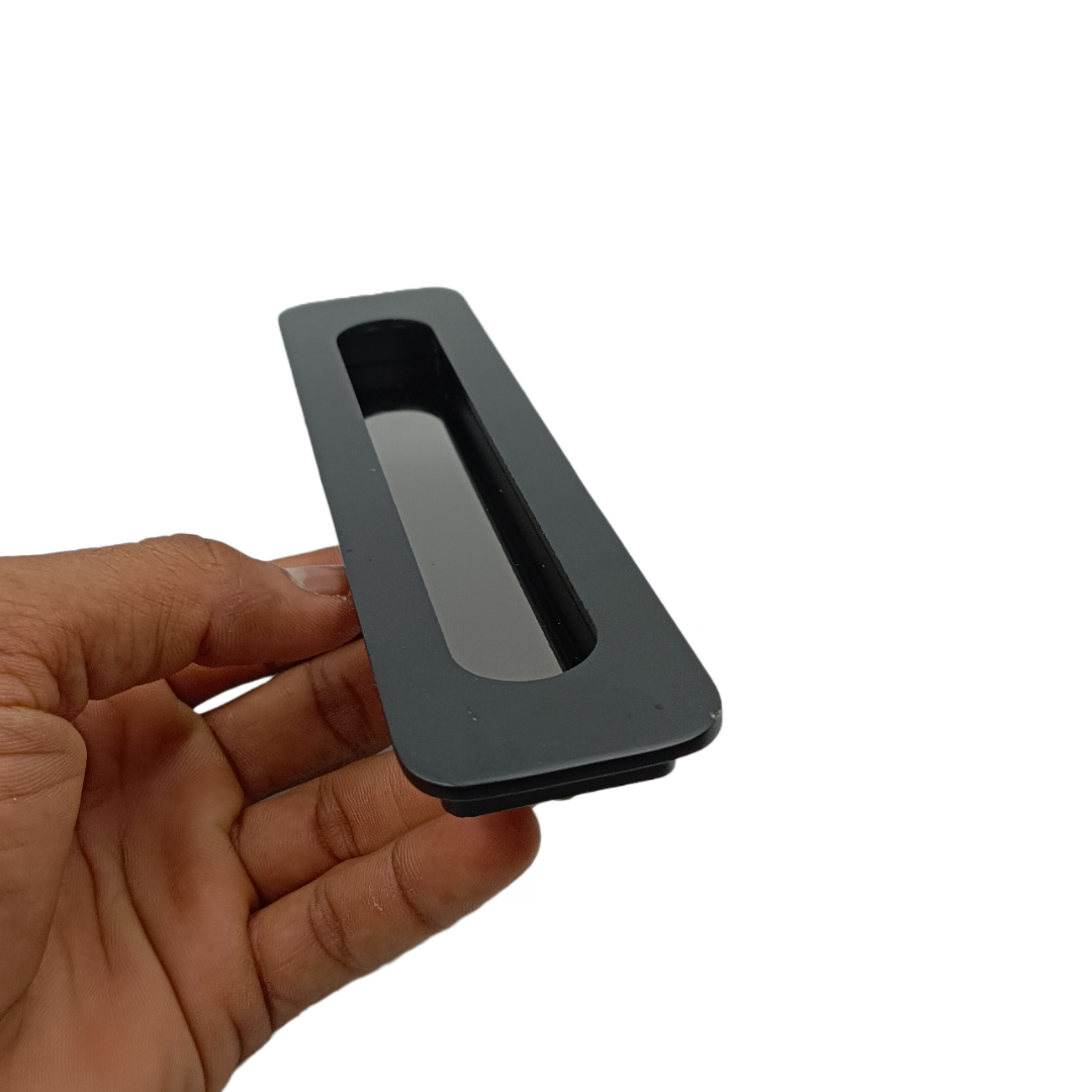 Concealed handle black M2518 sliding wardrobe door handle 4",8",10",12" (1848)