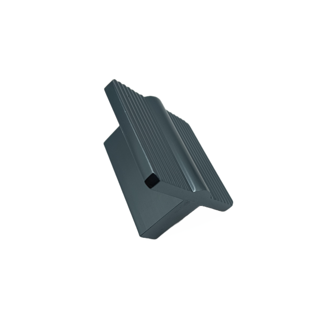 Drawer knob cabinet knob square grey glossy finish 1.5" 006 (1870)