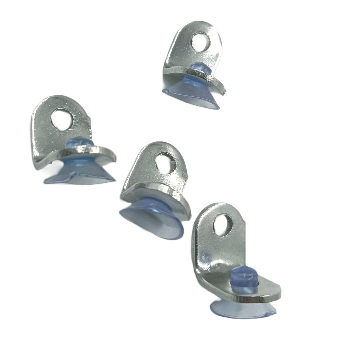 Steel Shelf bat Support L-shaped Shelf Fixing Bracket with vaccum bush single screw (1902)
