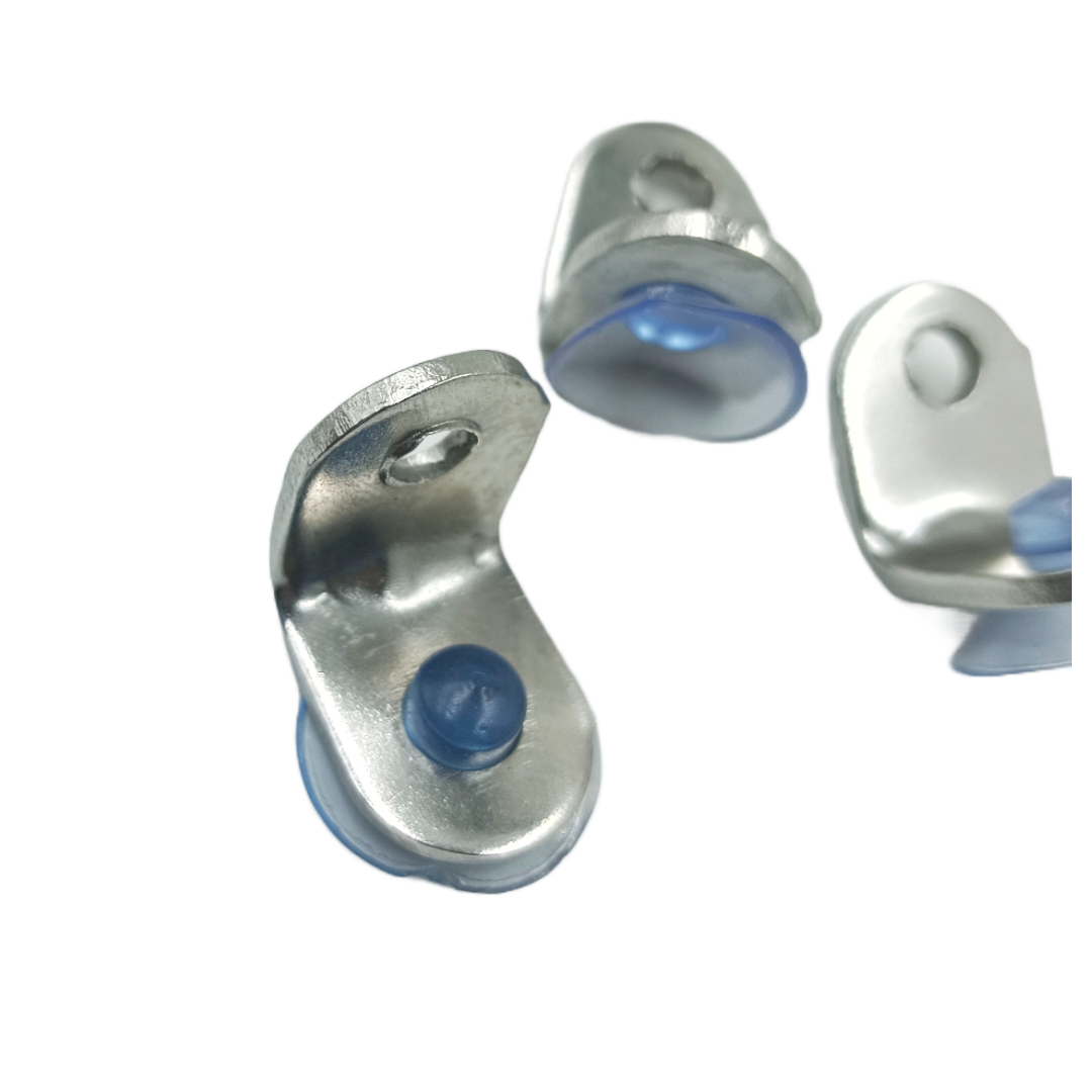 Steel Shelf bat Support L-shaped Shelf Fixing Bracket with vaccum bush single screw (1902)