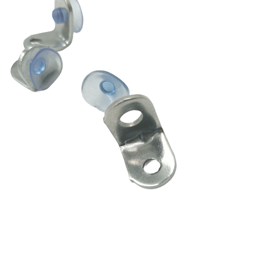 Steel Shelf bat Support L-shaped Shelf Fixing Bracket with vaccum bush single screw (1902)