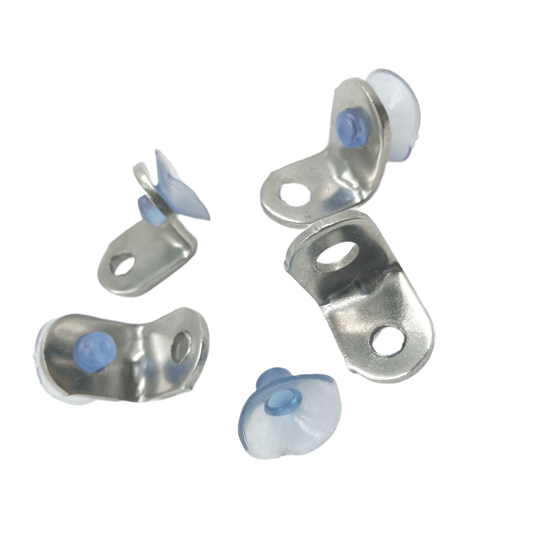 Steel Shelf bat Support L-shaped Shelf Fixing Bracket with vaccum bush single screw (1902)