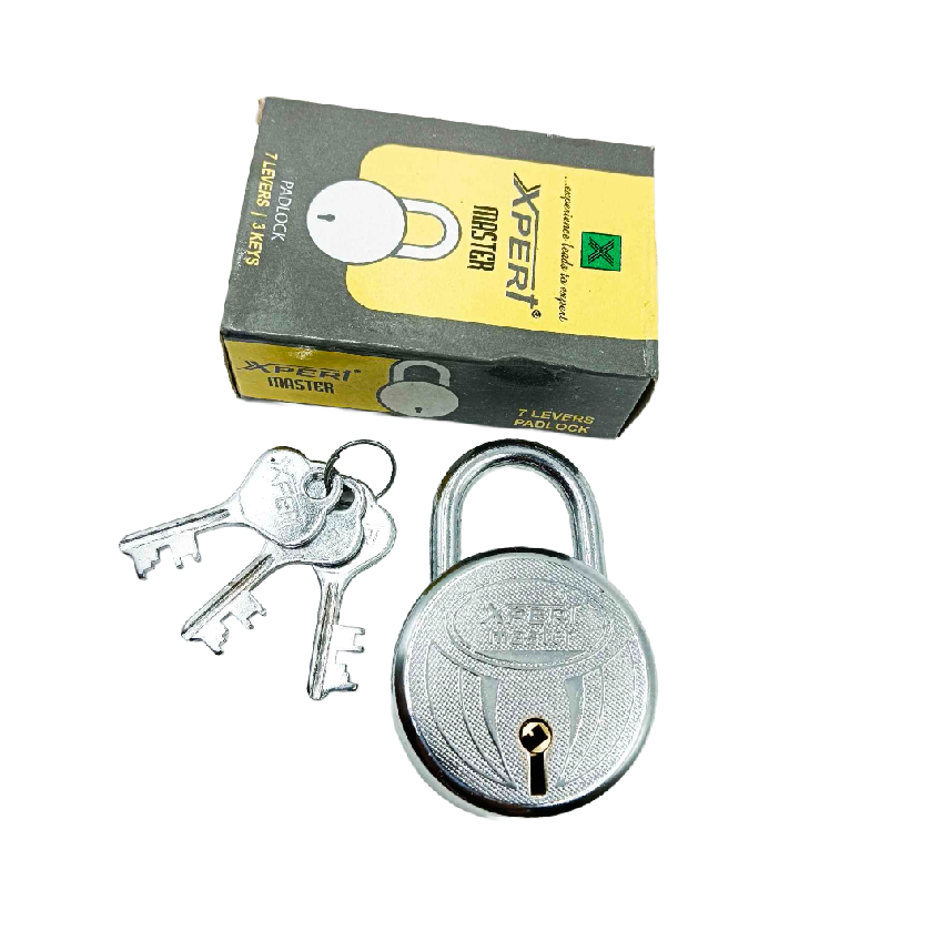Padlock round 65mm steel 3keys xpert 7 lever  double locking (2012)