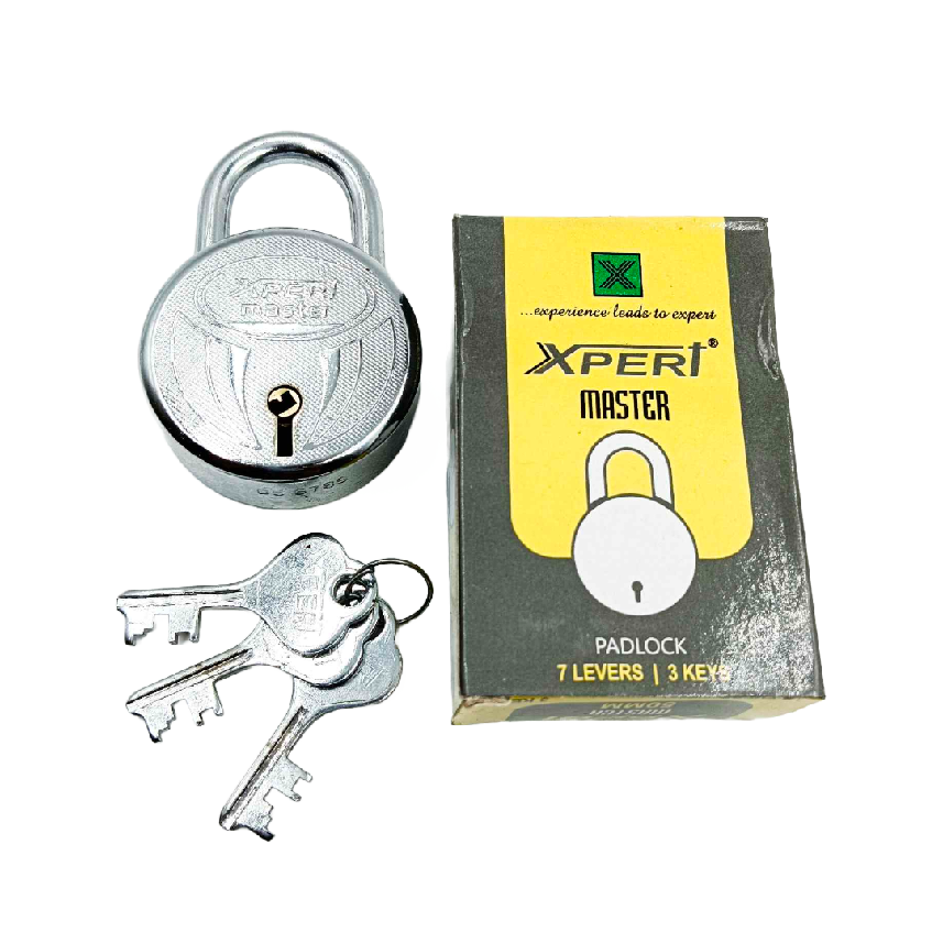 Padlock round 65mm steel 3keys xpert 7 lever  double locking (2012)