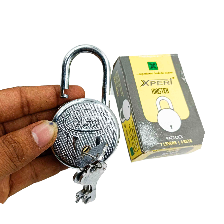 Padlock round 65mm steel 3keys xpert 7 lever  double locking (2012)