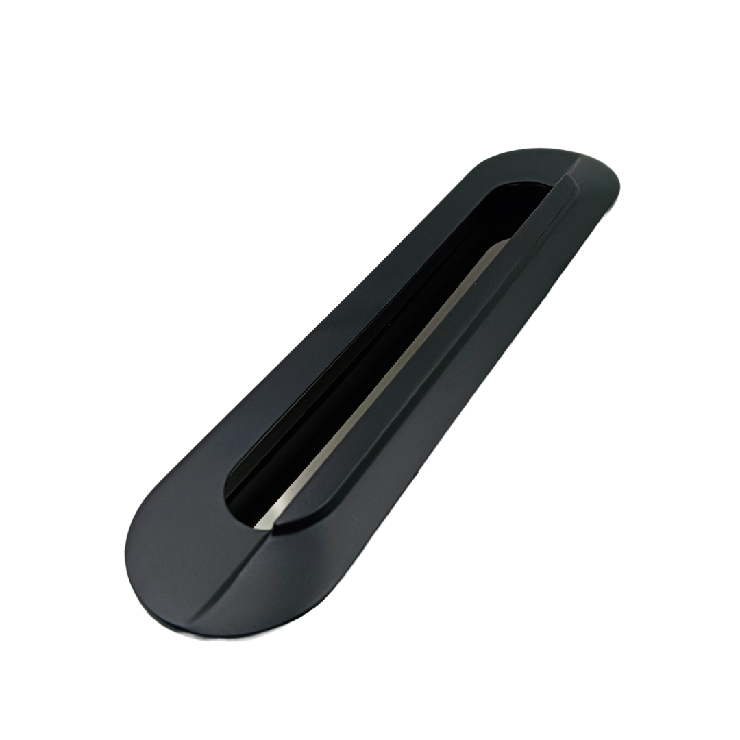 Concealed handle Black sliding wardrobe door handle 4",8",10",12" 1403 (2035)