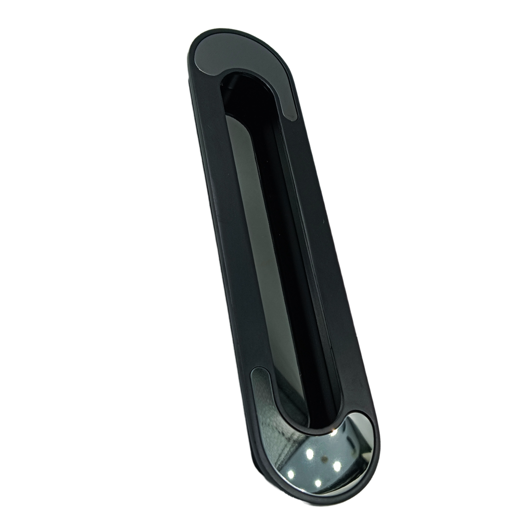 Concealed handle black sliding wardrobe door handle 4",8",10" 1383 (2041)