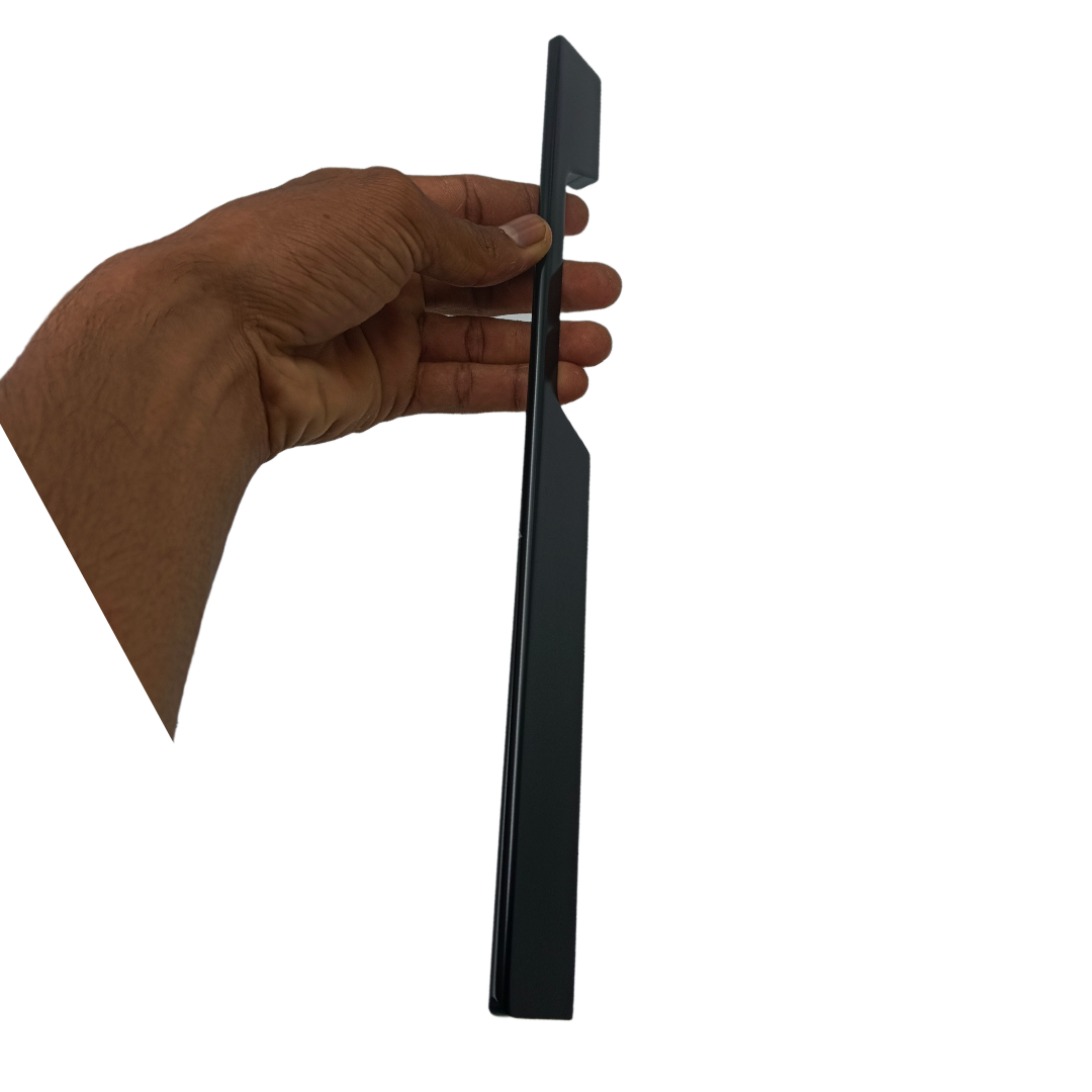 Drawer wardrobe handle matt black finish slim handle 6",12",18",24" DAP3505 (1395)