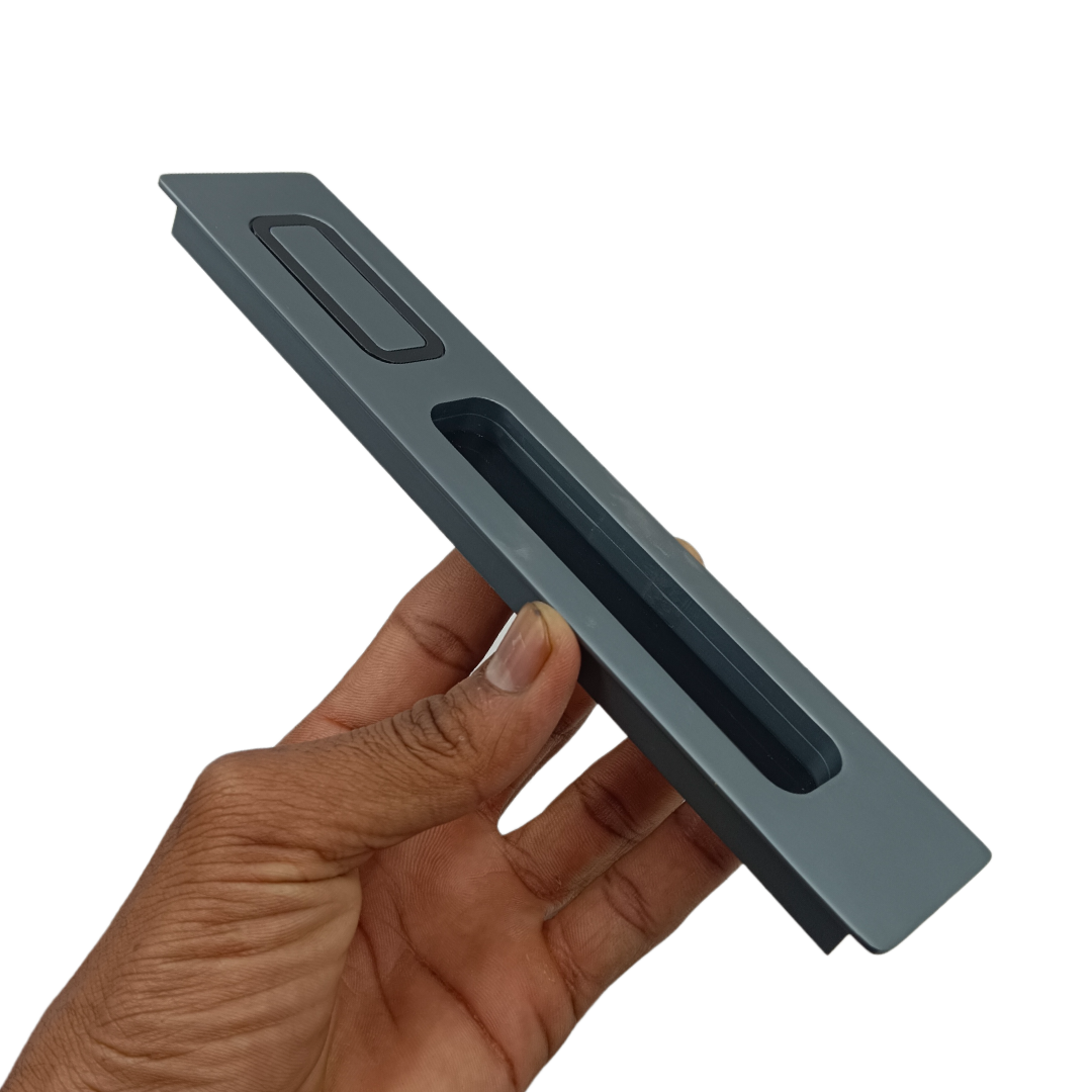 Concealed handle Grey sliding wardrobe door handle coral plum 8",12" (2289)