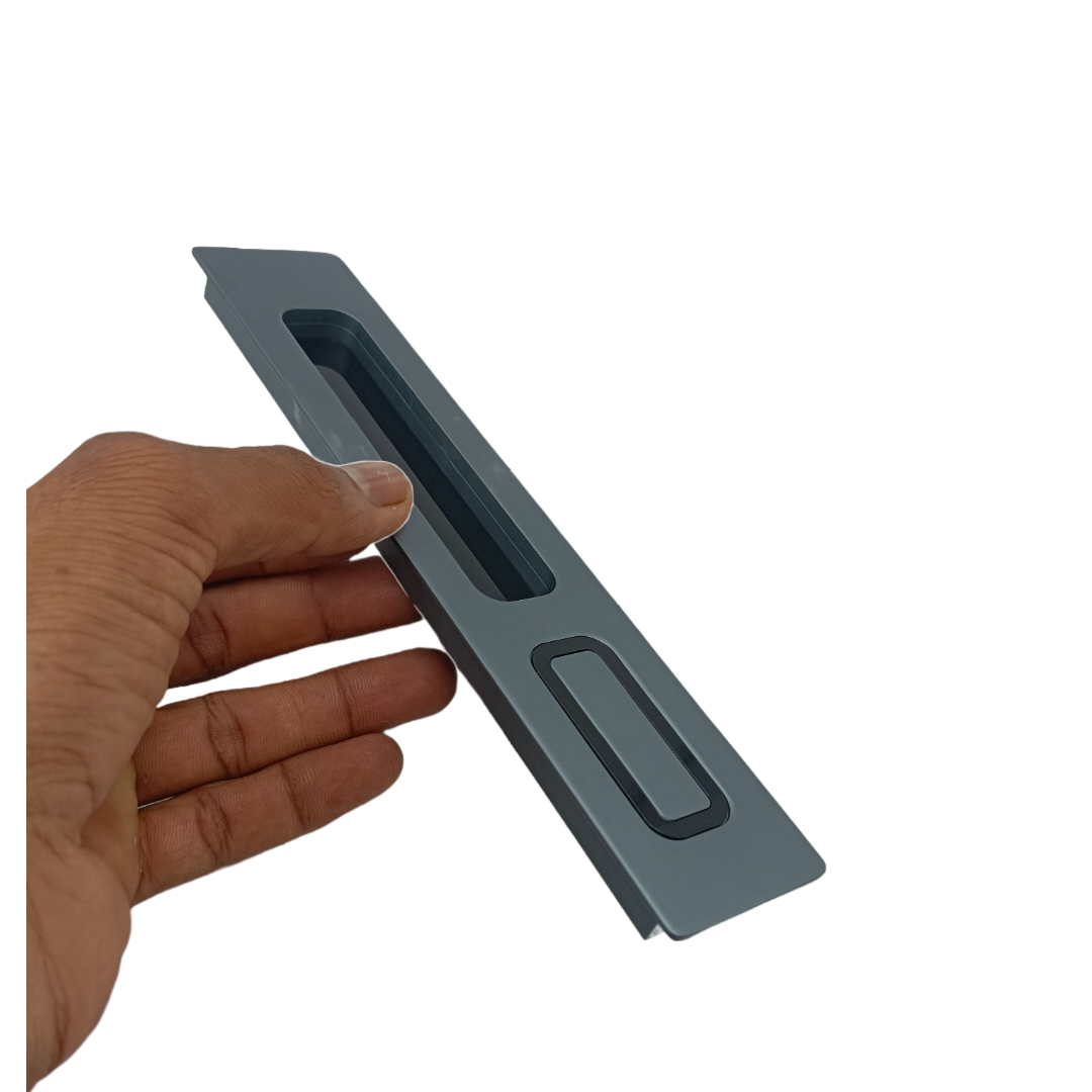 Concealed handle Grey sliding wardrobe door handle coral plum 8",12" (2289)