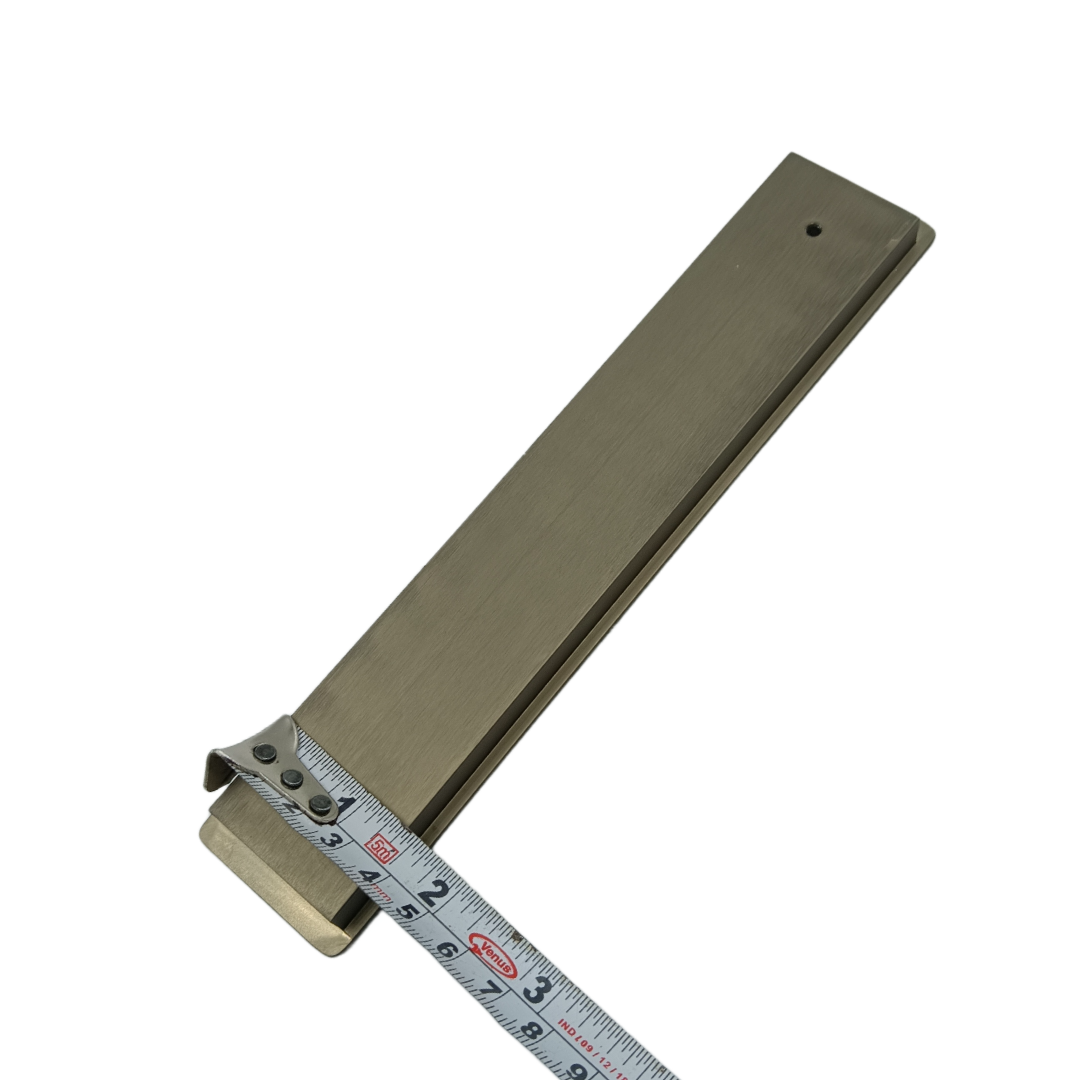 Concealed handle matt with pvd gold sliding wardrobe door handle iris plum 8",12" (2290)