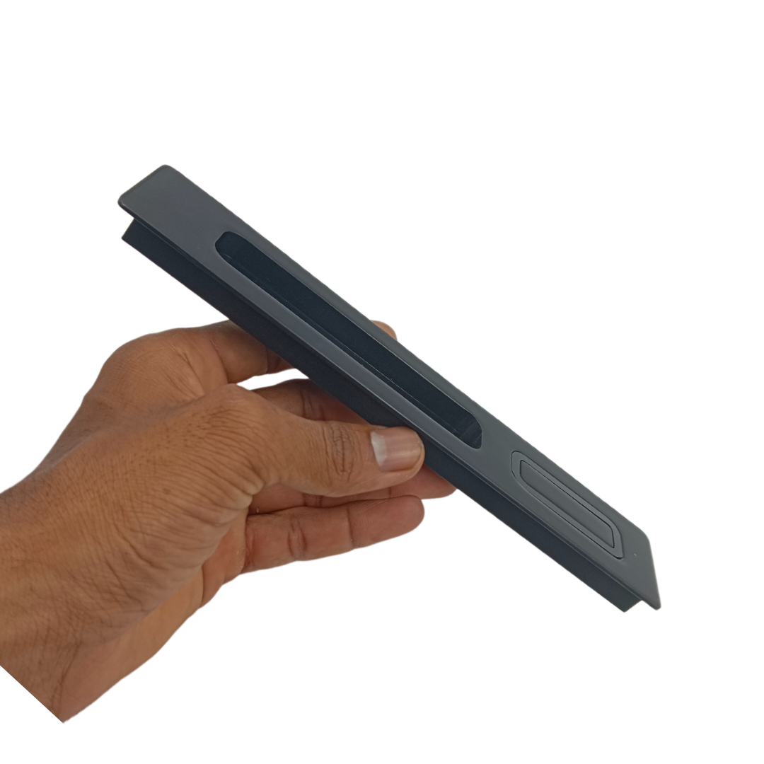 Concealed handle Black sliding wardrobe door handle coral plum 8",12" (2288)