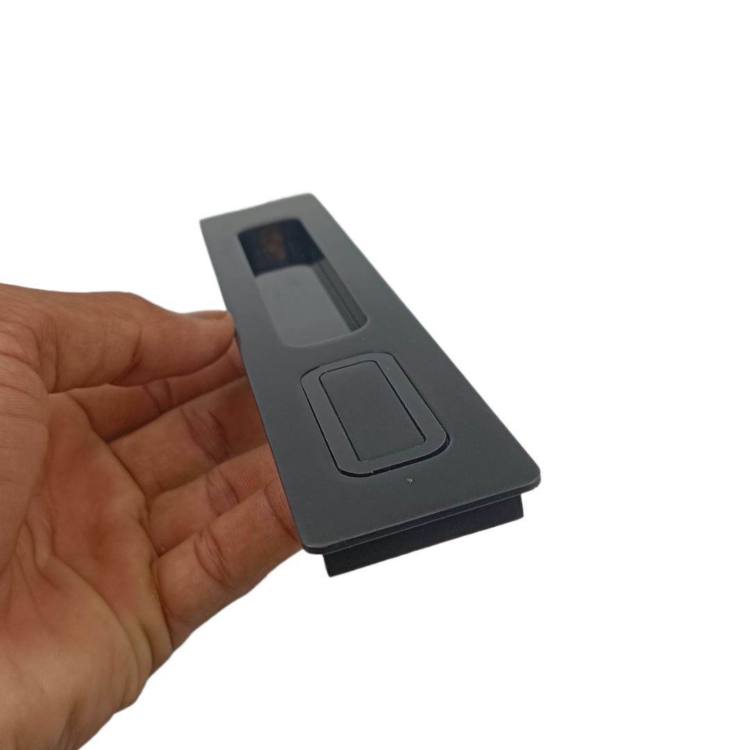 Concealed handle Black sliding wardrobe door handle coral plum 8",12" (2288)