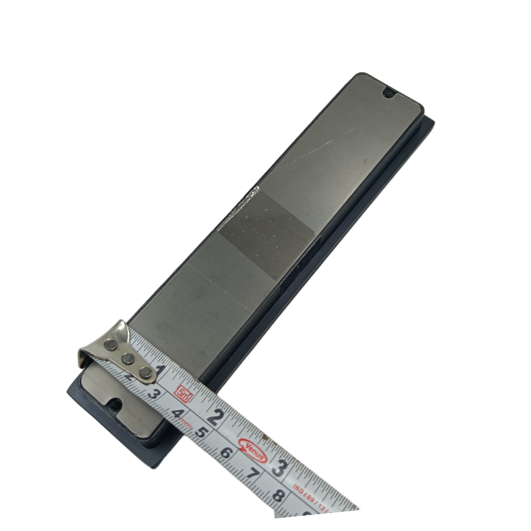 Concealed handle black sliding wardrobe door handle frame plum 8",10",12" (2284)