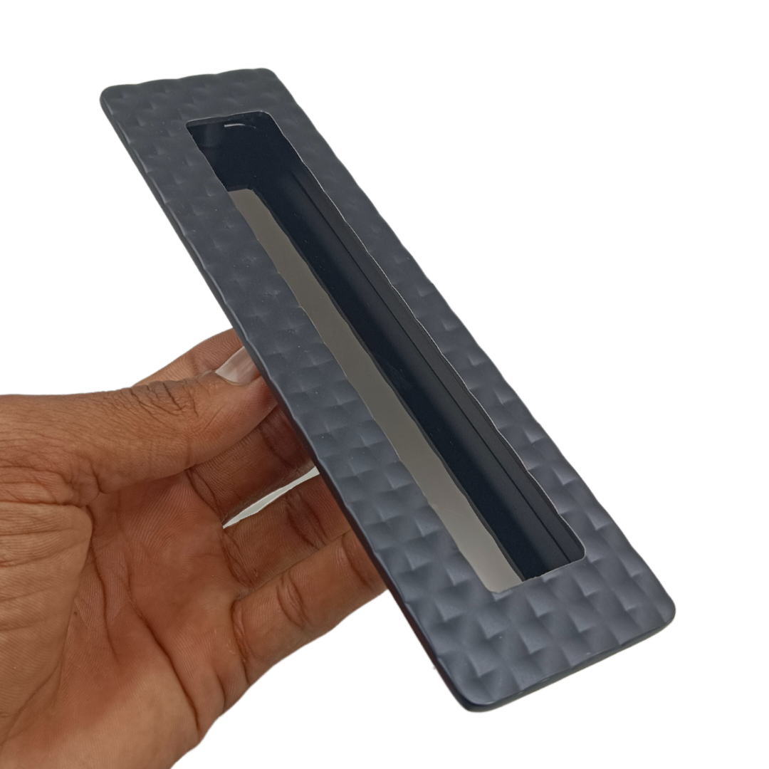 Concealed handle pvd black sliding wardrobe door handle spain plum 8",10",12" (2282)