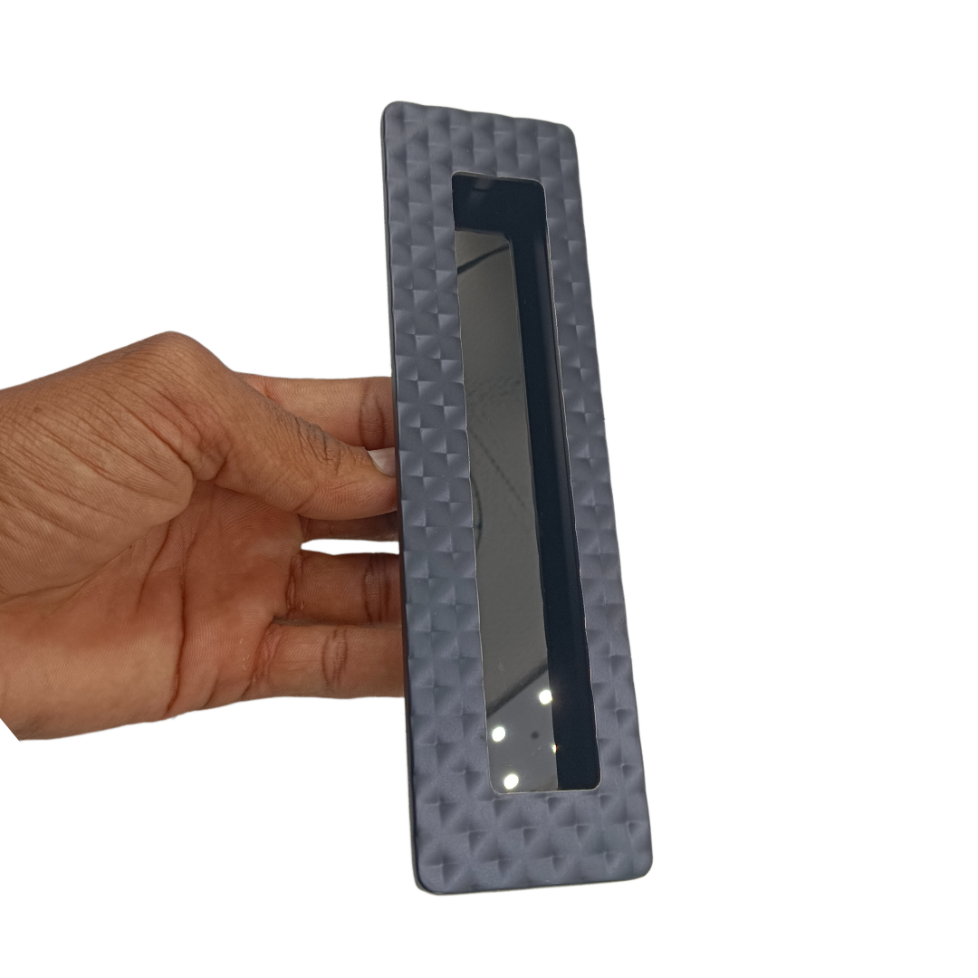 Concealed handle pvd black sliding wardrobe door handle spain plum 8",10",12" (2282)