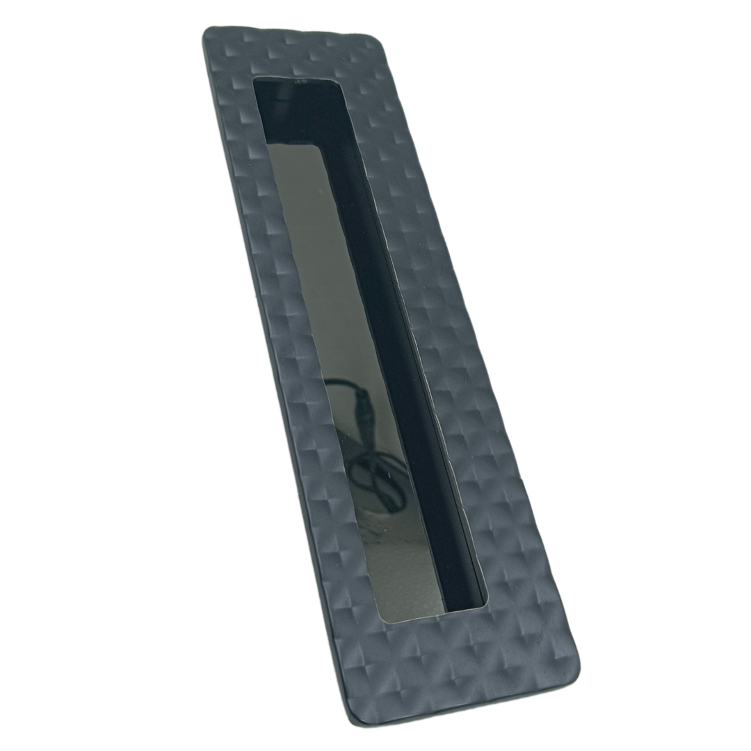 Concealed handle pvd black sliding wardrobe door handle spain plum 8",10",12" (2282)