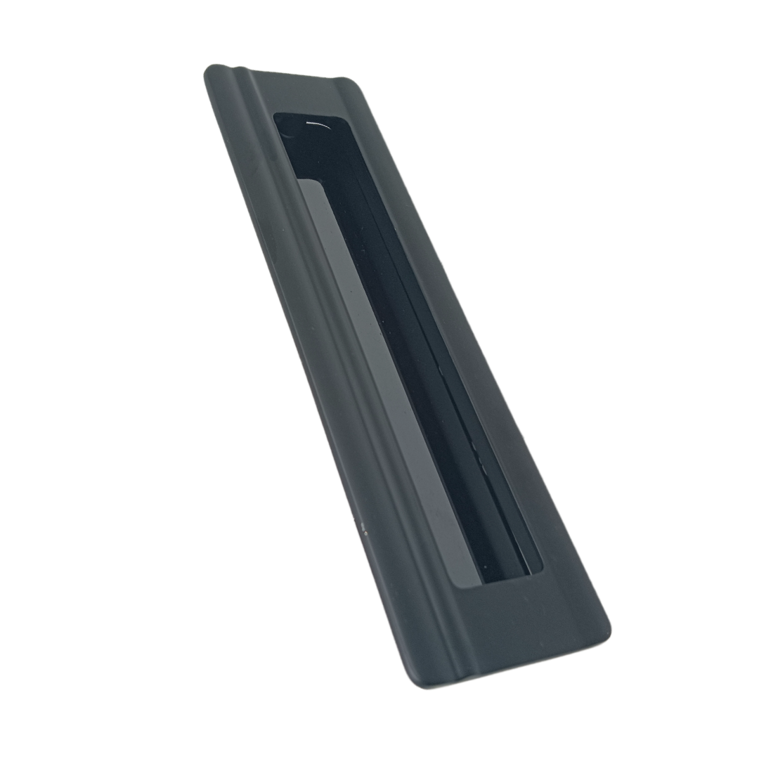 Concealed handle black sliding wardrobe door handle arist plum 8",10",12" (2224)